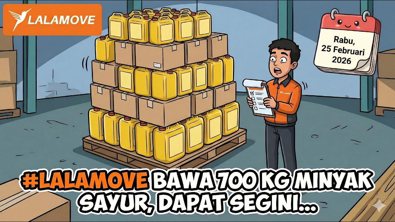 ANGKUT 700 KG MINYAK SAYUR KE TANGERANG KOTA | Rabu 25 Februari 2026