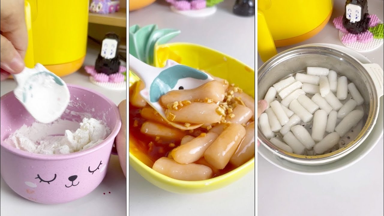TỔNG HỢP TIKTOK Tokbokki cơm nguội công thức đơn giản nguyên liệu dã chiến
