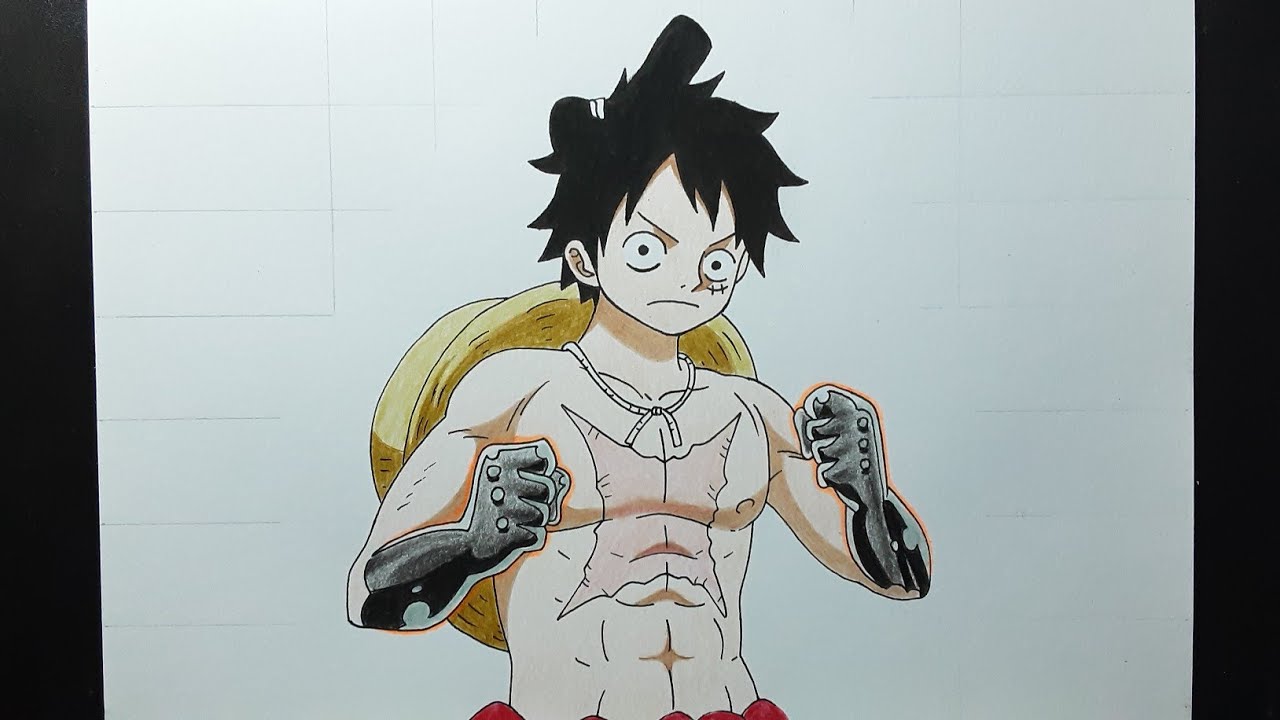 how to draw Luffy haki