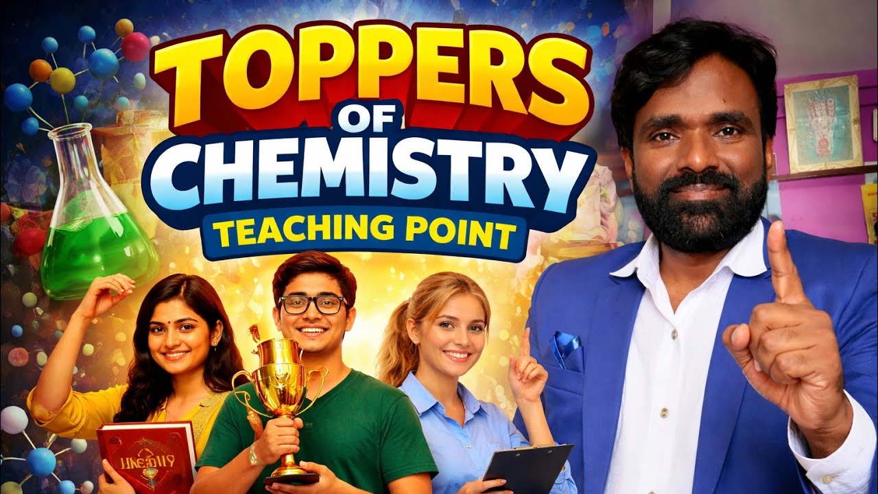 Toppers of Chemistry teaching point of test examination 