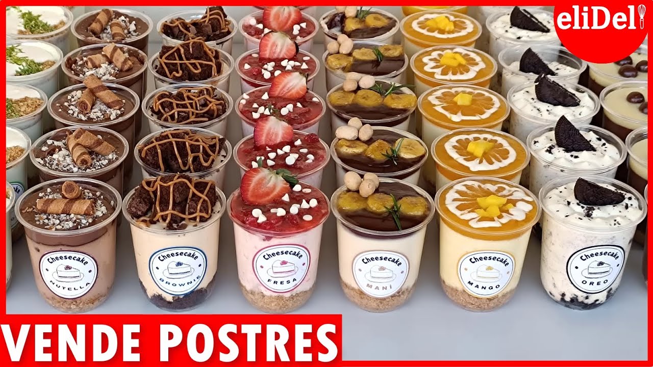 9 POSTRES para VENDER  Sin HORNO Gana DINERO desde Casa CHEESECAKE Fáciles para EMPRENDER