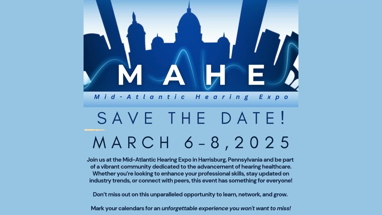 Save the date! 2025 Mid-Atlantic Hearing Expo!