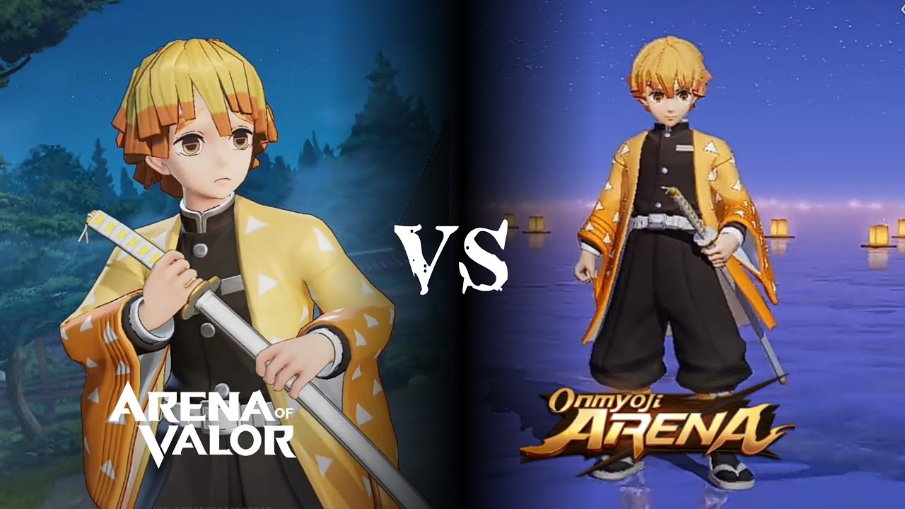 Zenitsu Aov vs Zenitsu Onmyoji Arena CN |   Which one is better?