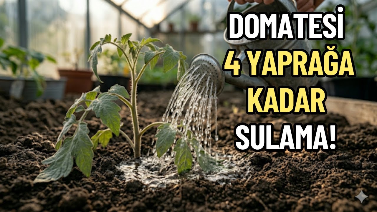 Domates 4 Yaprağa Kadar Sulanmaz mı? Fidelerde En Büyük Yanlış!