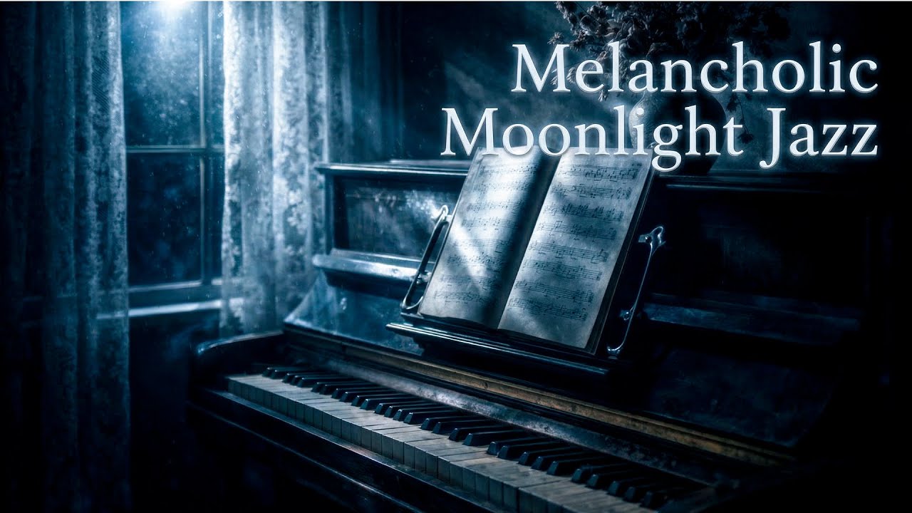 Melancholic Moonlight Jazz 🌙 Sad & Emotional Background Music for Sleep & Relief