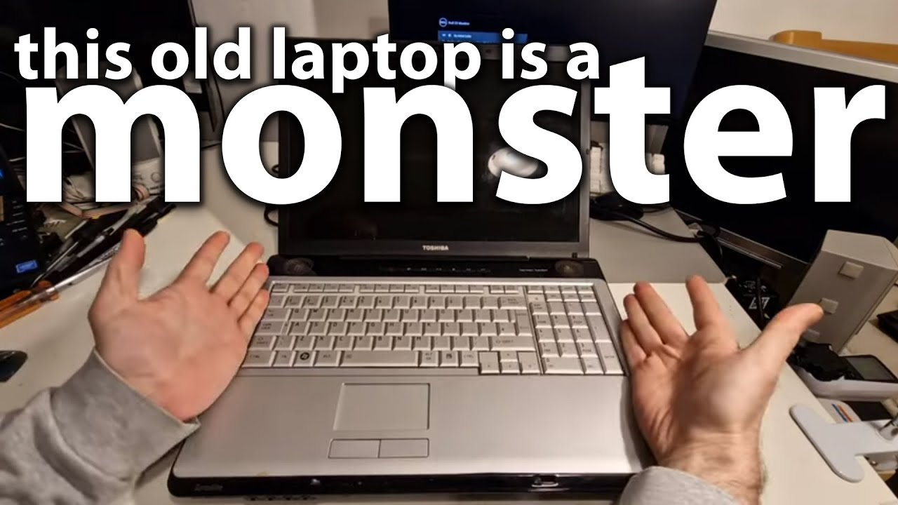 Этот 17-летний ноутбук — настоящий МОНСТР... Но будет ли он работать? Toshiba Satellite P200 с БО...