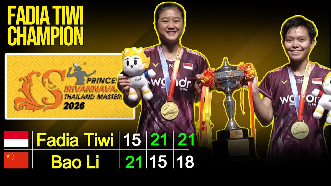 Final Thailand Masters 2026 BWF S300 | Live Badminton Reaction + Score