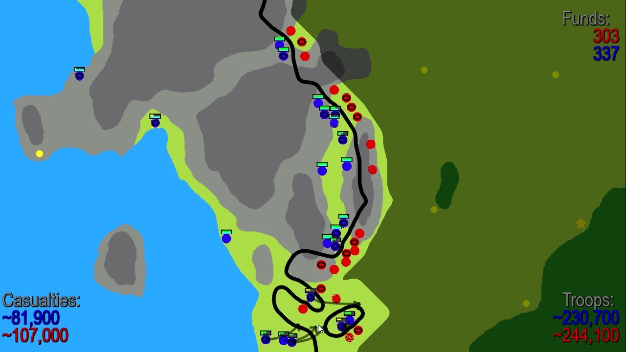 Unit Production & Morale Test: War of Dots Hard Mode