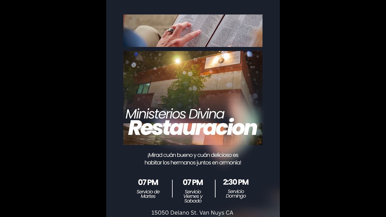 ¡ Bienvenidos a nuestro servicio del día de hoy !