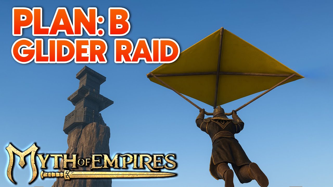 🔥 Glider Raid on Huge Pillar Base – Plan B Surprise Attack | Myth of Empires PvP & Siege Tactics