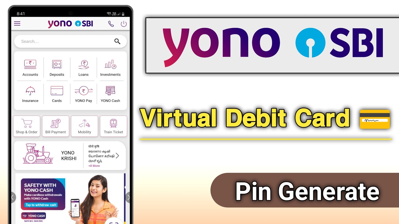 Yono SBi Virtual Debit Card Pin Generate