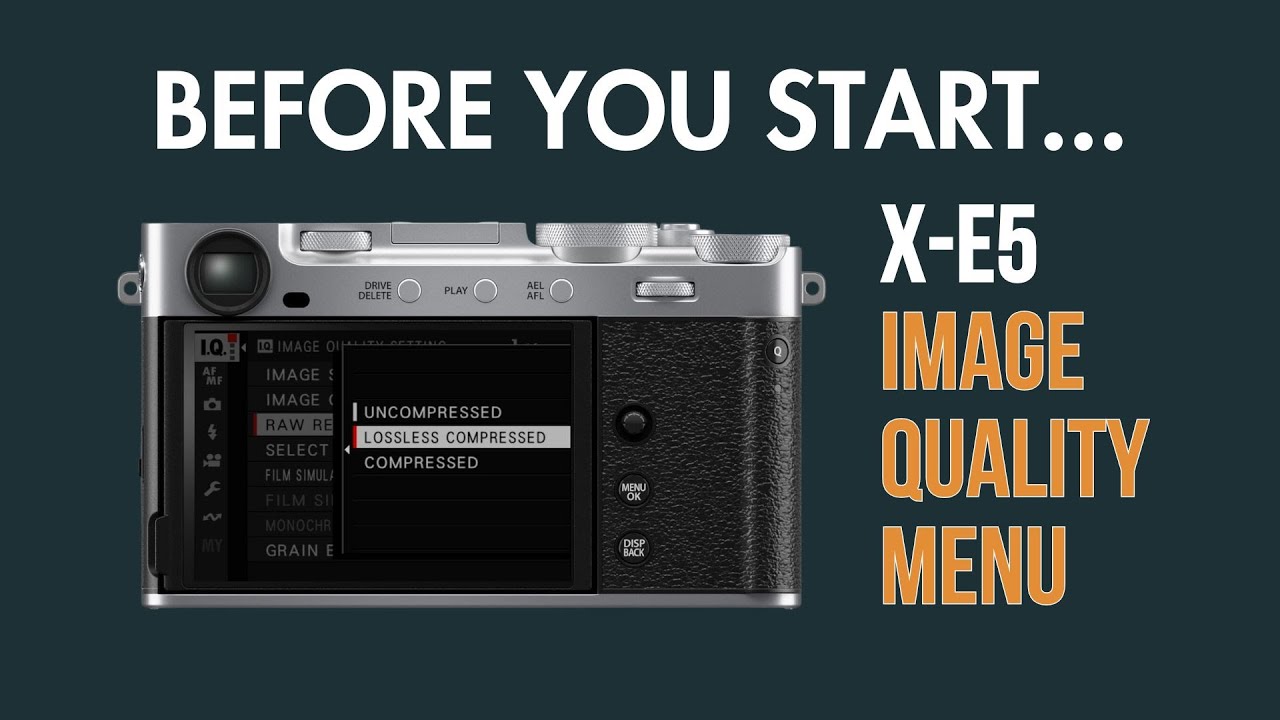 Основные настройки качества изображения Fujifilm X-E5
