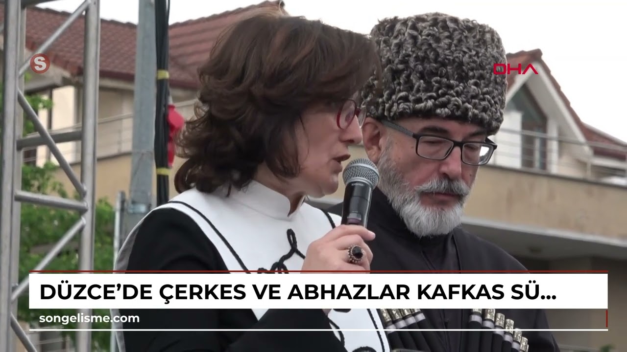 D&Uuml;ZCE'DE &Ccedil;erkes ve Abhazlar, Kafkas S&uuml;rg&uuml;n&uuml;&rsquo;nde kaybettikleri atalarını  andı