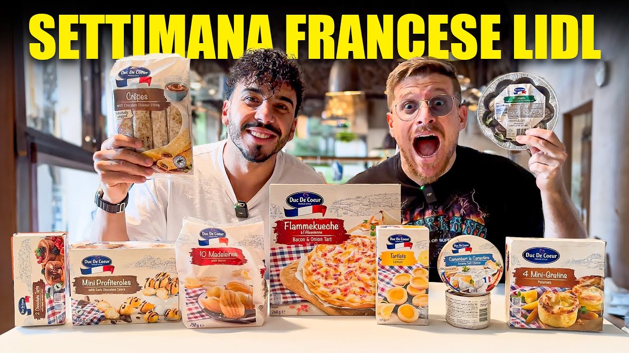 PROVIAMO TUTTO IL CIBO DELLA SETTIMANA FRANCESE DEL SUPERMERCATO LIDL - ABBIAMO TROVATO LE LUMACHE!