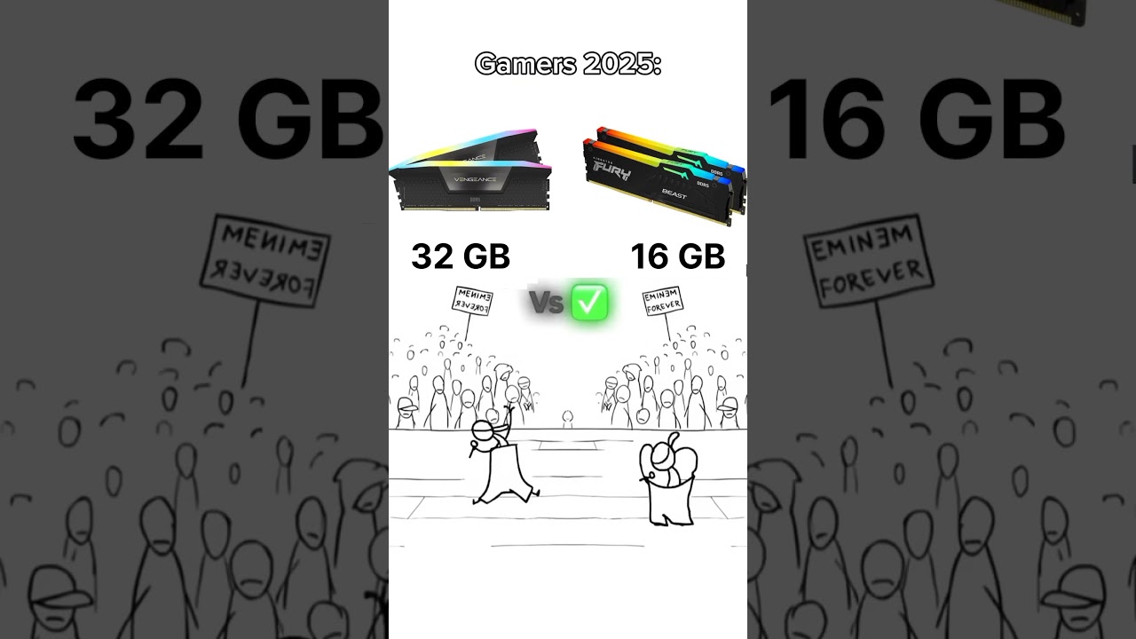 32 GB VS 16 GB RAM DDR5 in gaming