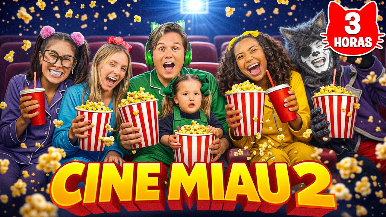 CINE MIAU 2 🍿 3 HORAS dos MELHORES EPISÓDIOS do Gato Galáctico!