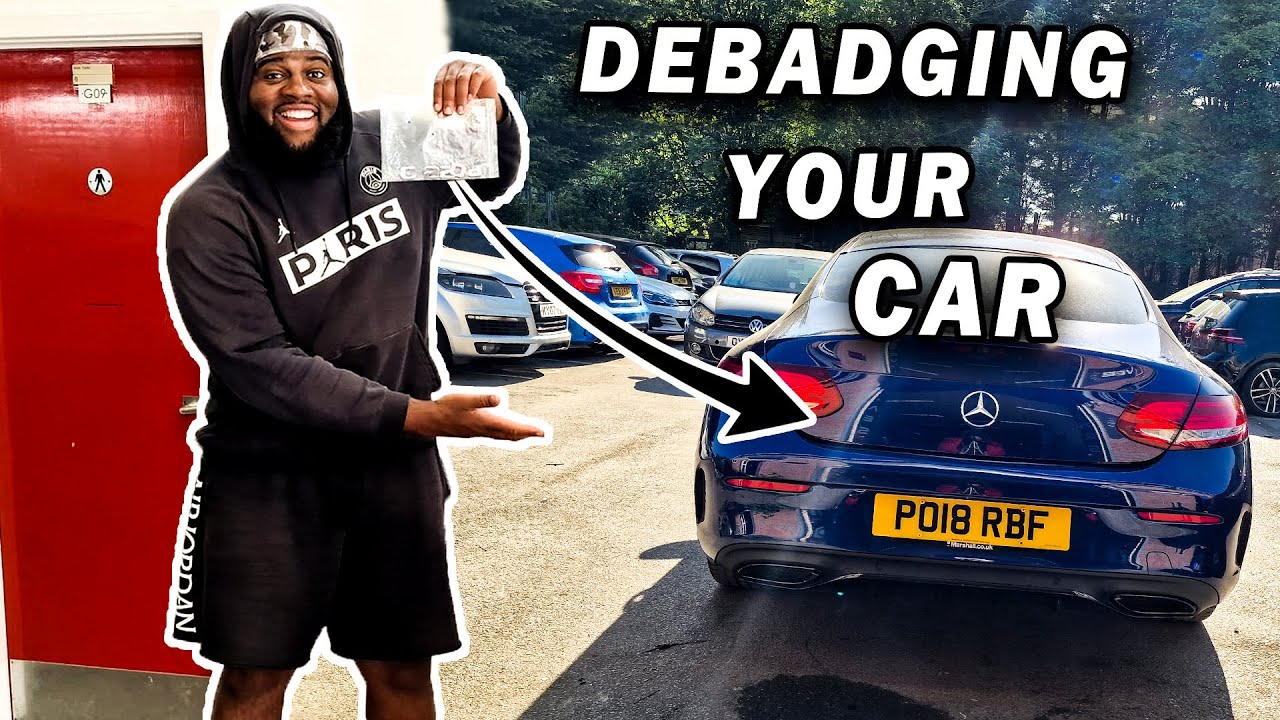 I DEBADGED MY C CLASS... MODIFYNG MY MERCEDES PT. 3