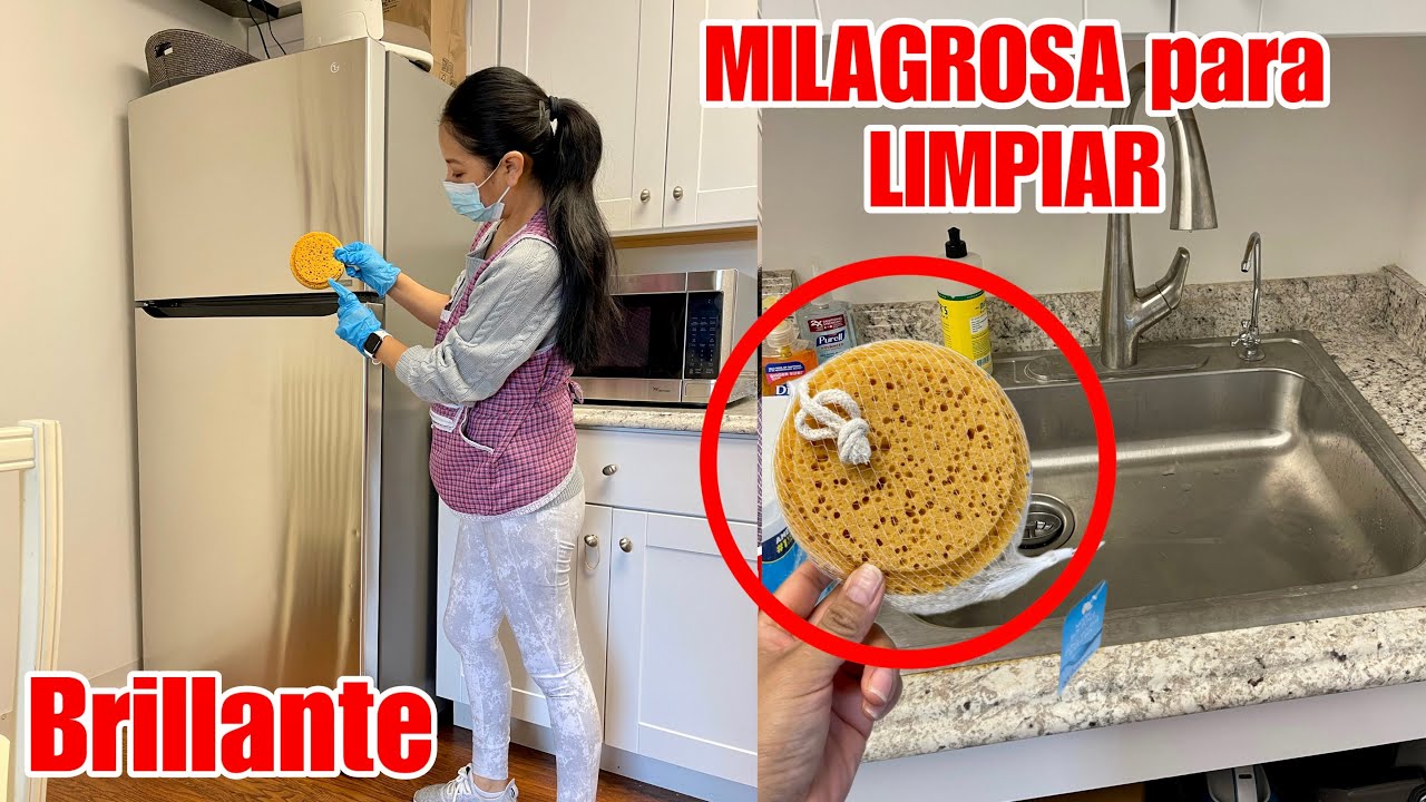 ✅ MILAGROSA ESPONJA para LIMPIAR| limpia la COCINA EL ACERO INOXIDABLE  de una fácil Y TE ENCANTARA