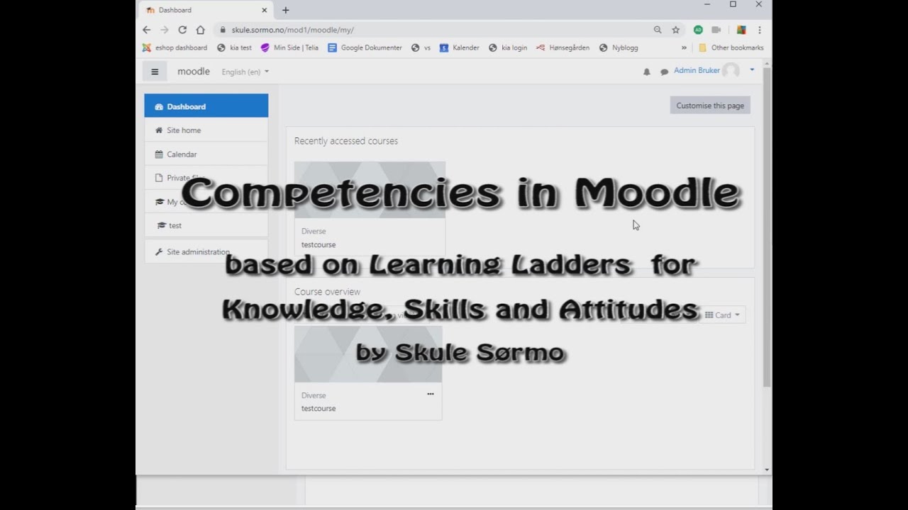 Competencies in Moodle