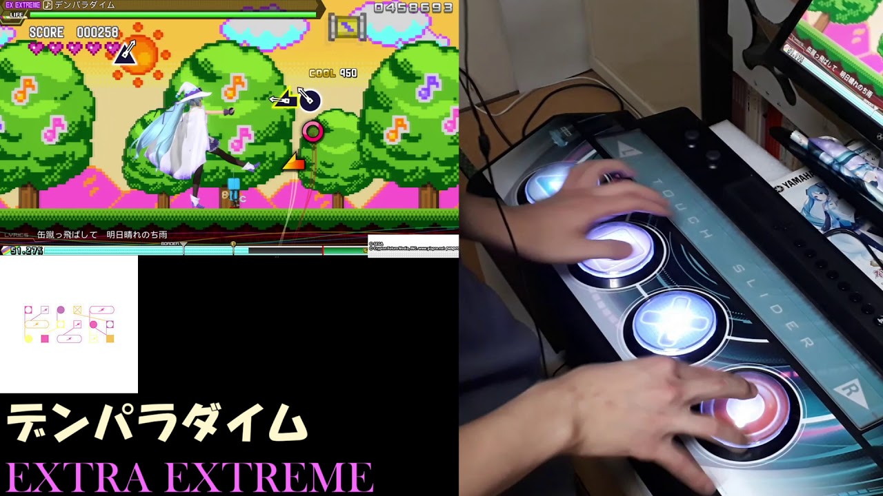 DIVA FTアケコンでデンパラダイムEXEXやってみた