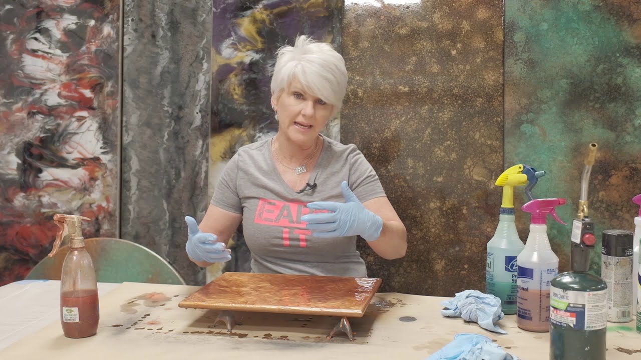 Creating a Hammered Copper Effect with Stone Coat Countertop Epoxy