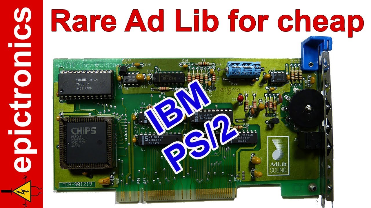 Создание копии AdLib MCA + программирование CPLD. Звуковая карта для архитектуры IBM PS/2 Micro C...