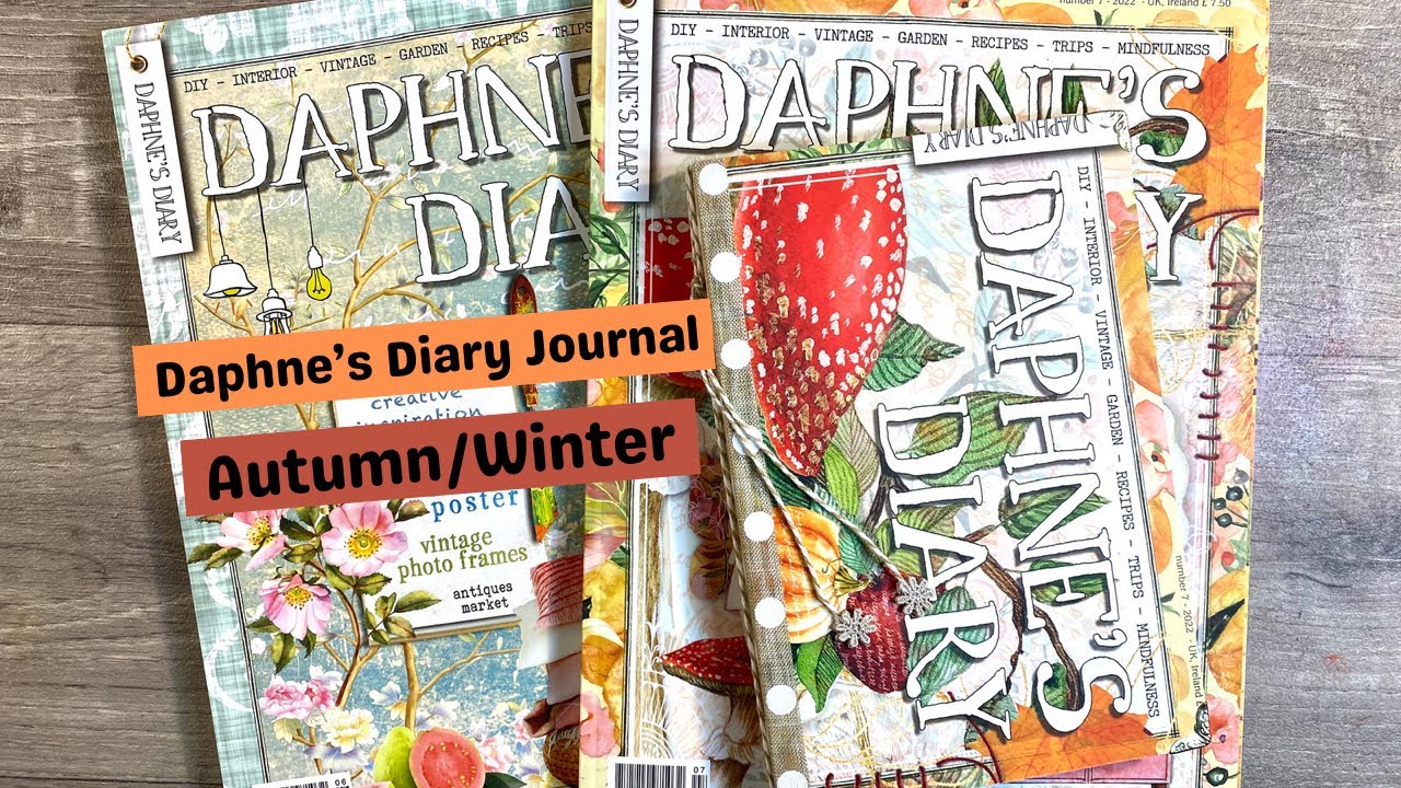 🍂 New Daphne’s Diary ‘No Sew’ Journal Tutorial - Autumn Themed Magazine Journal Series 🍂 #1