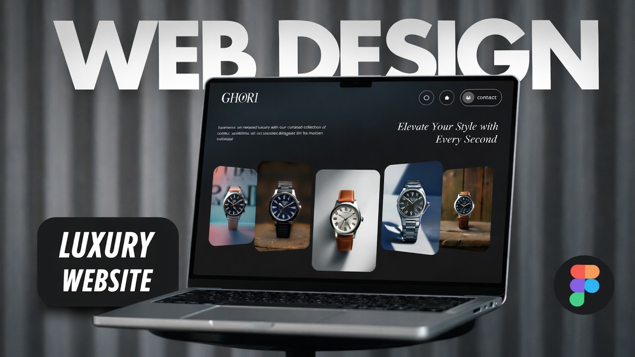 Designing Luxury Watch Website ⌚💎 | Insane UI Animation in Figma 🔥#webdesign