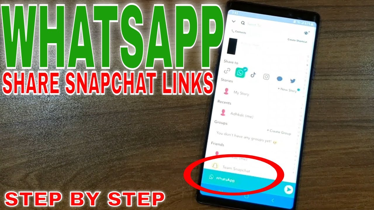 ✅ How To Share Snapchat Links On Whatsapp 🔴