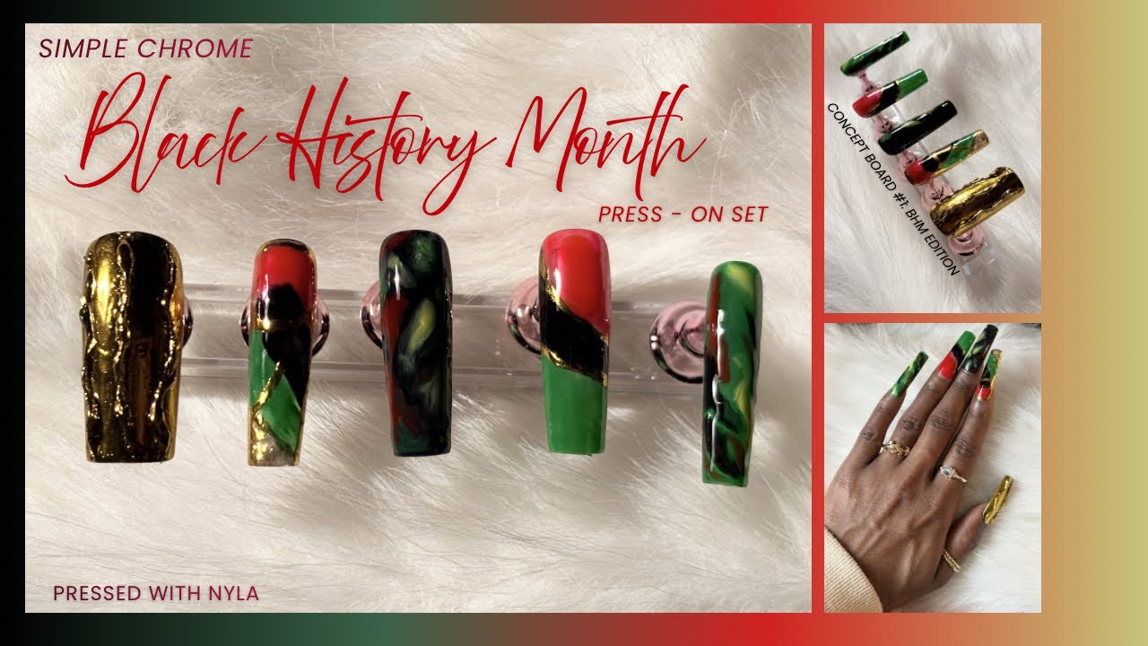 Simple Chrome BHM Press - On Nails | Make press - on nails with me 💫✨