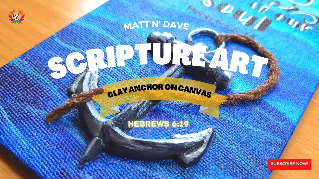Airdry Clay on Canvas| Scripture Art @Garlender