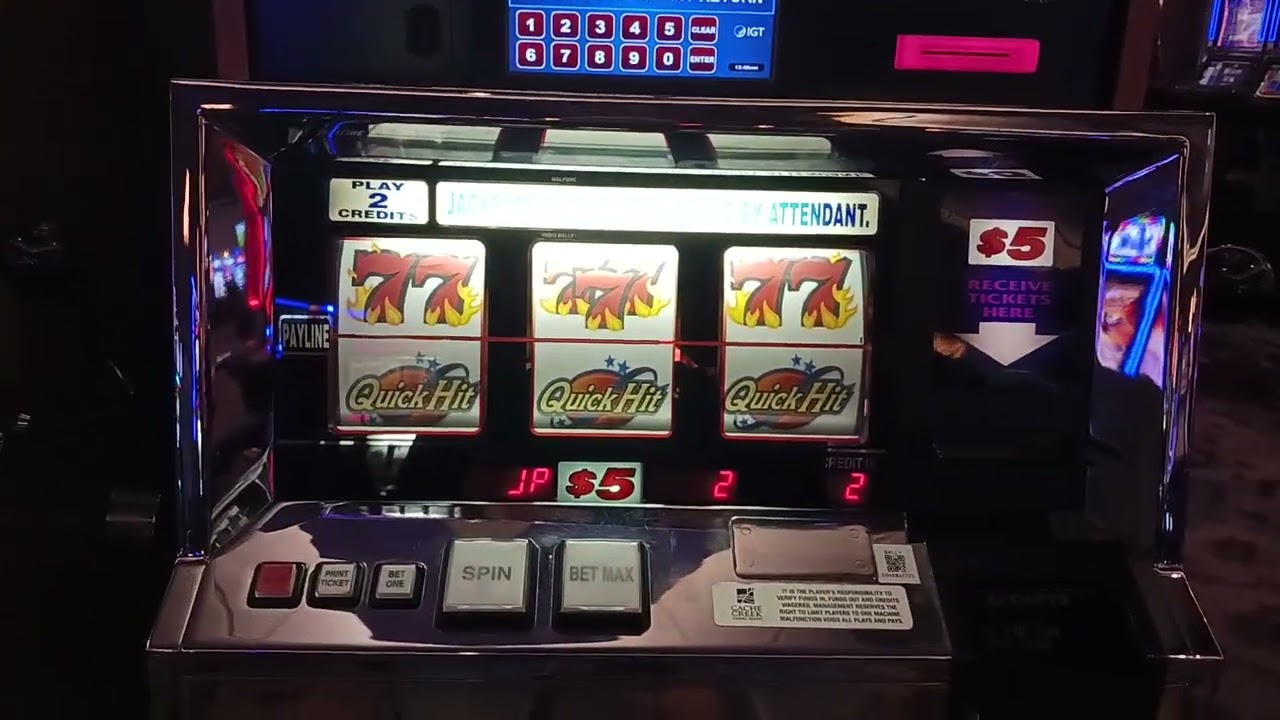 $5,000 Jackpot on Quick Hit Slots! #casino #jackpot #slots