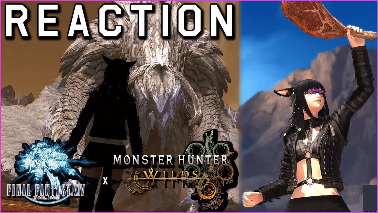 Illy reacts to the MH WIlds x FFXIV collab event | Guardian Arkveld Normal BLIND Reaction