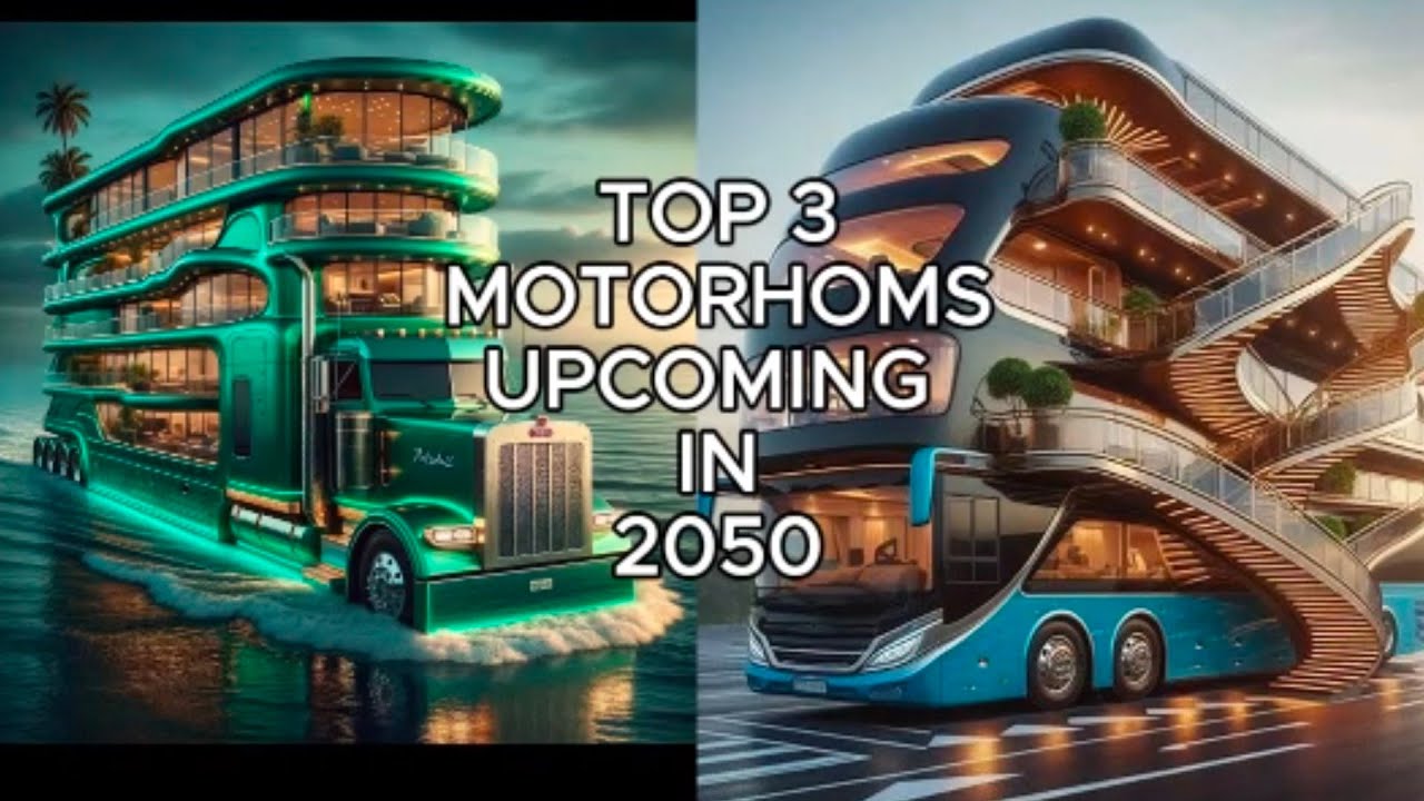 Top 3 Futuristic Motorhomes in the World | Luxury RVs & Camper Vans ||UPCOMMING 2050