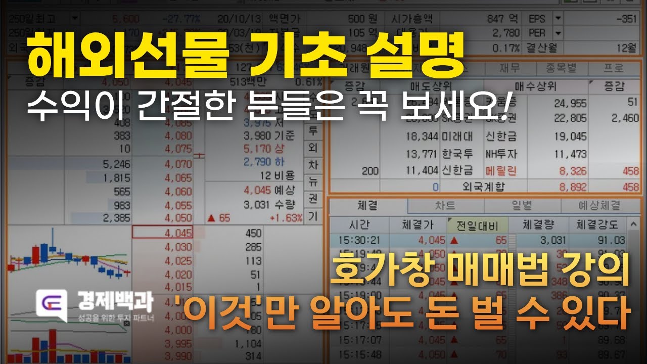 [해외선물 #기초강의 ep.2] 해외선물 호가창, 이것만 알아도 돈 벌 수 있다.