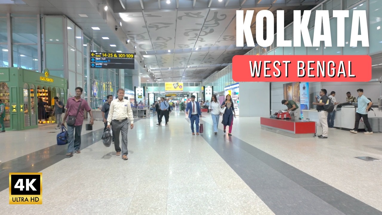 Kolkata Airport Walking Tour 4K 🇮🇳 CCU Domestic Departure Terminal | India