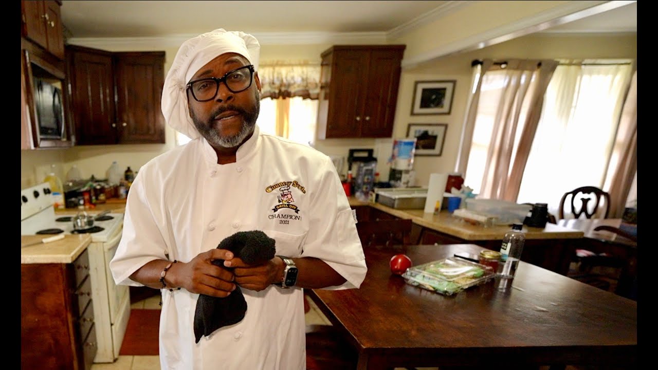 Art is FINALLY Cooking. (COUNTRY STYLE) and it's his Birthday.
