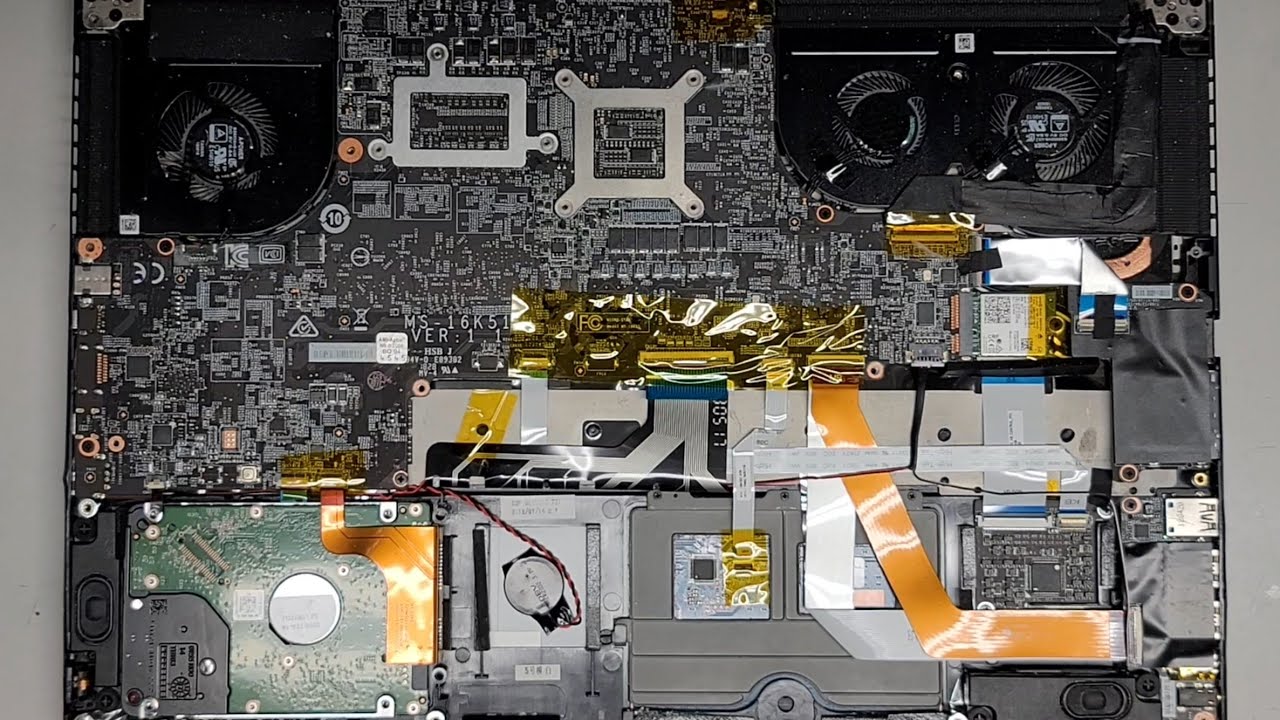 MSI GS63 Stealth 8RE-010US Disassembly RAM SSD Hard Drive Upgrade Battery Replacement DC Jack Repair