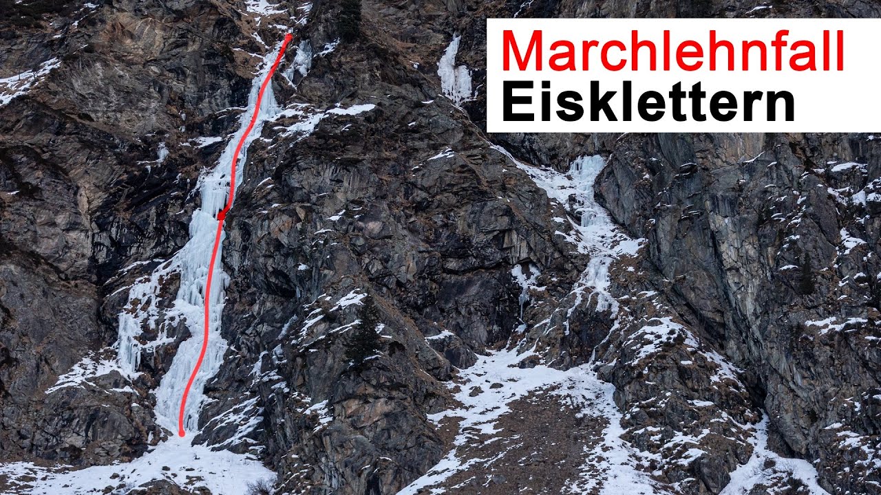 Marchlehn Eisfall (WI4-5) - Februar 2023 - Eisklettern im Pitztal feat. @AlpineFex