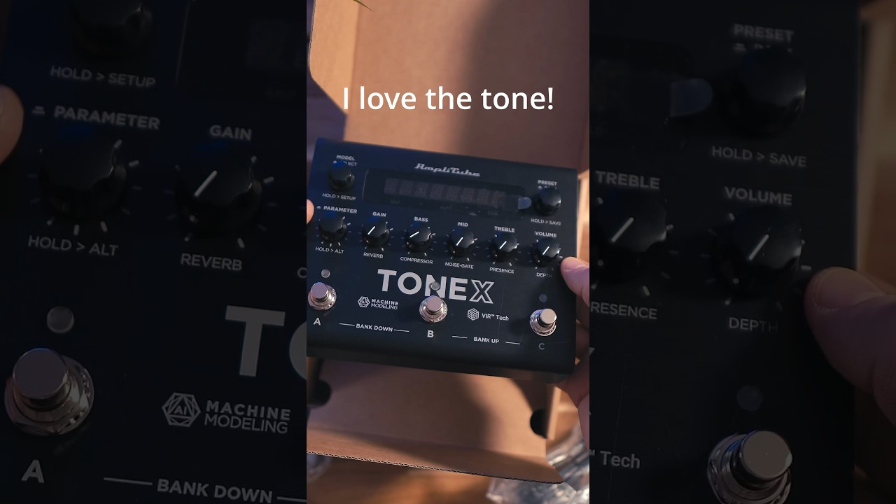 Unboxing the ToneX guitar amp sim + sound demo 🤩 #guitareffects