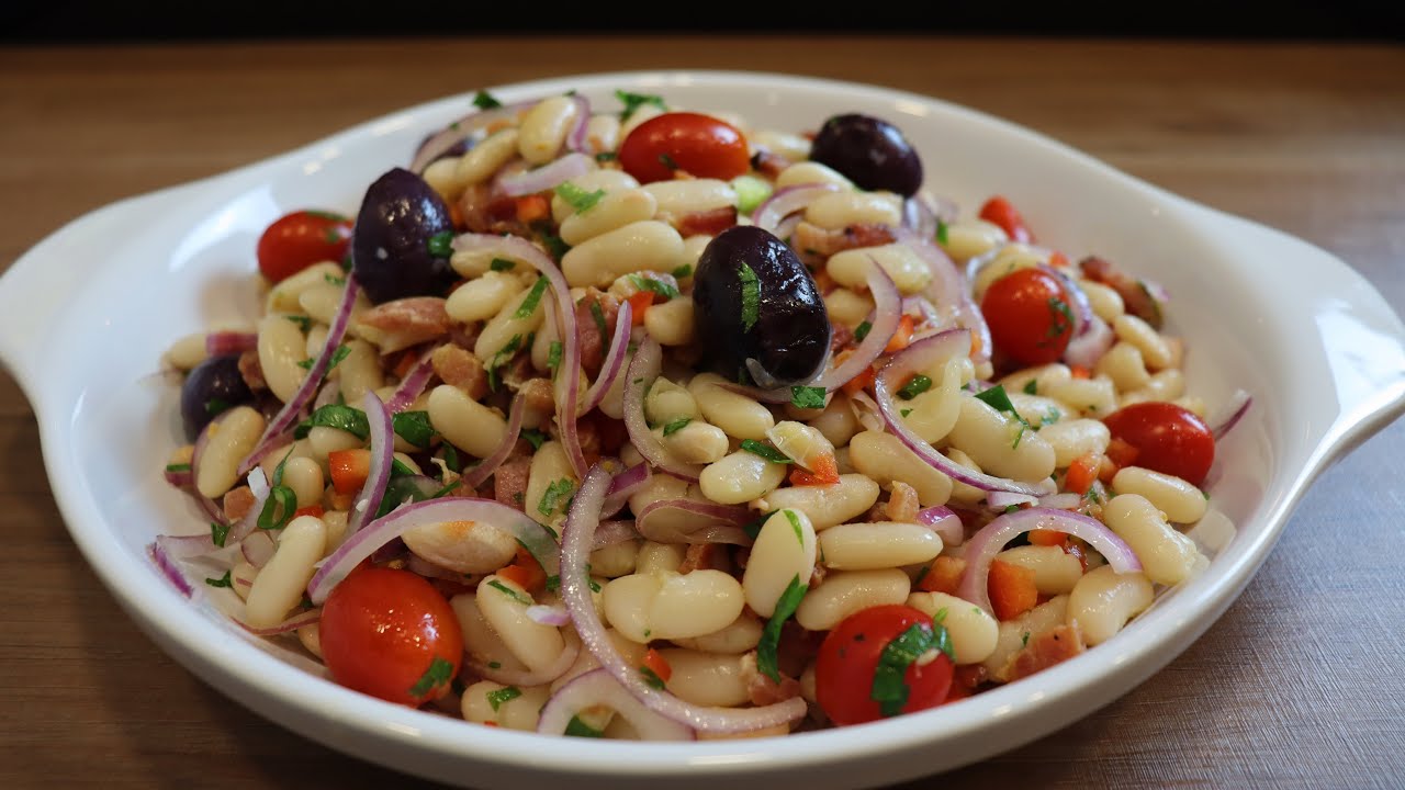 Salada de feijão branco