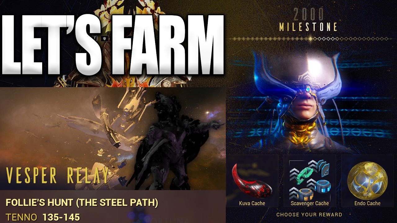 Warframe Follie's Hunt Shadowgrapher Update Farming All Day!