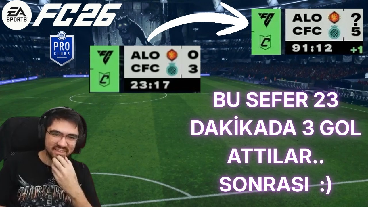 🍽️ Yemek Yerken Aç İzle: ⚽ 4-3 Öndeyken Son Saniye Penaltı! | EA Sports FC 26 Pro Clubs