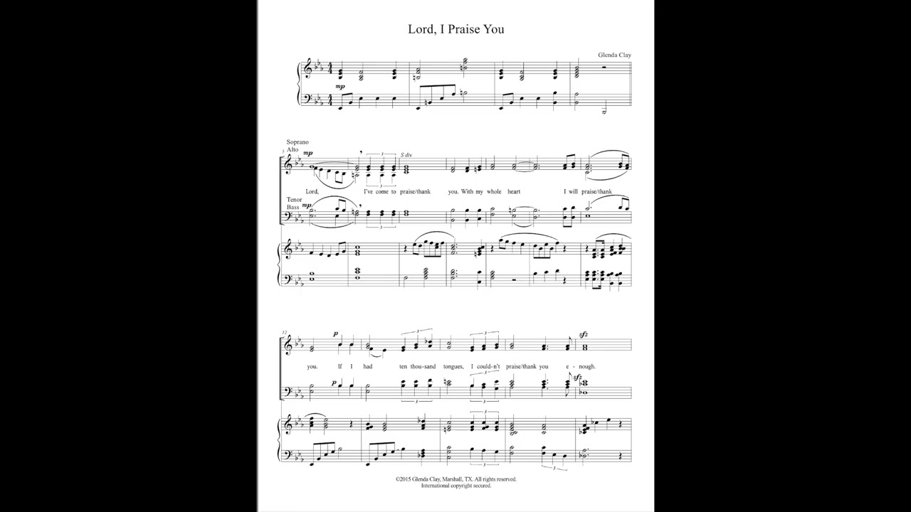 Lord, I Praise You