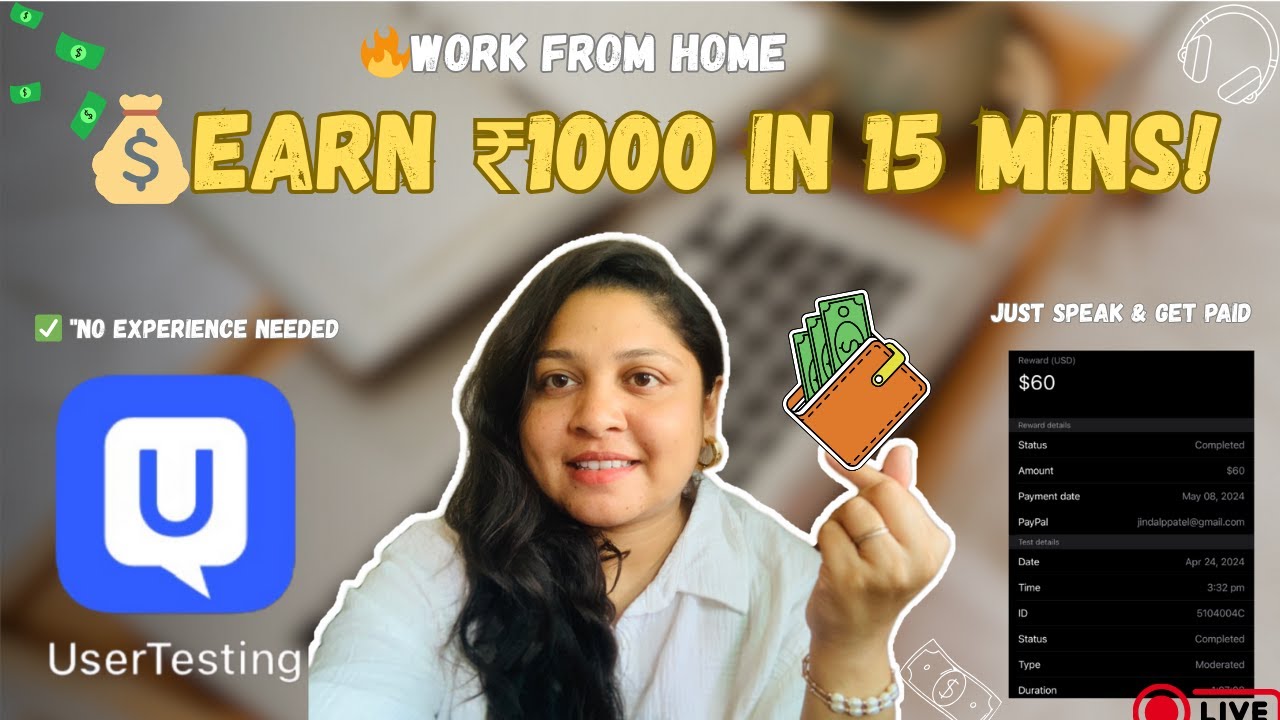 Top Work From Home Ideas for Side Income | Passive Income Hacks 2025! User Testing  @Thejindalpatel