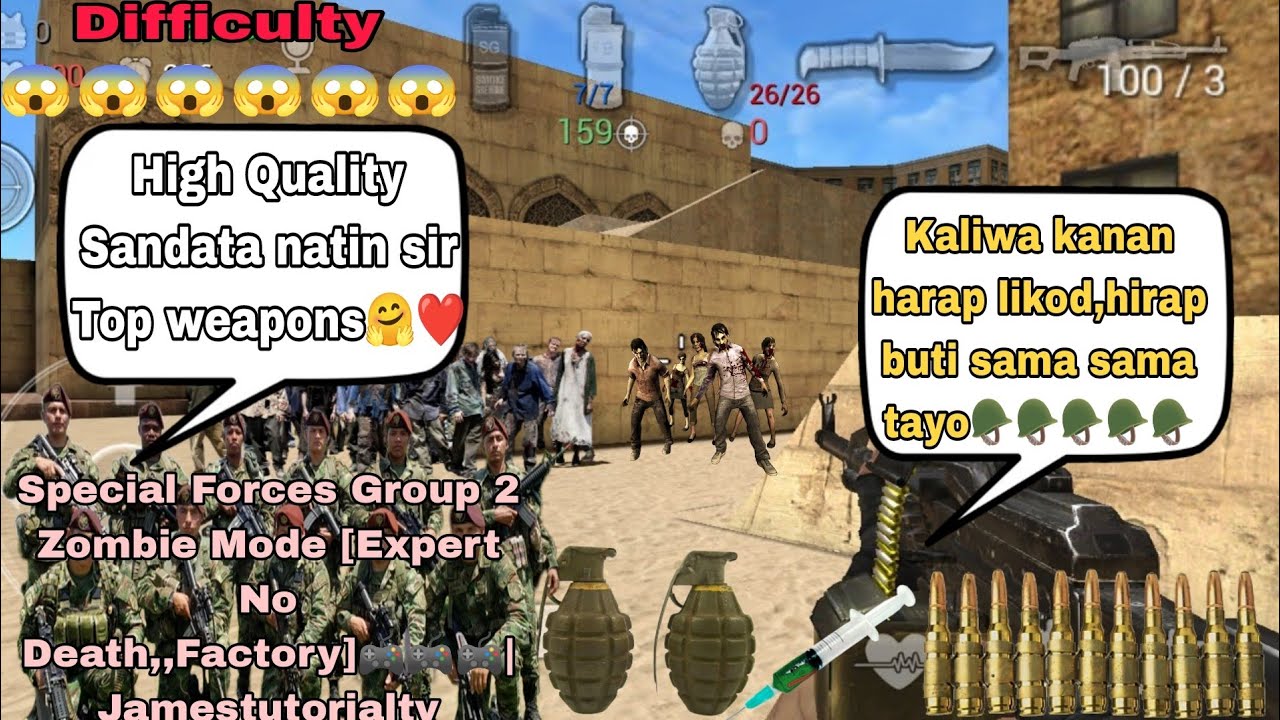 Special Forces Group 2 Zombie Mode [Expert No Death,,Factory]🎮🎮🎮|Jamestutorialtv