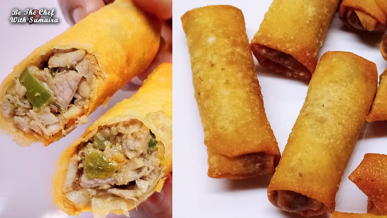 Chicken Malai Boti Roll Banane Ki Recipe | Malai Boti Spring Roll Make And Freeze