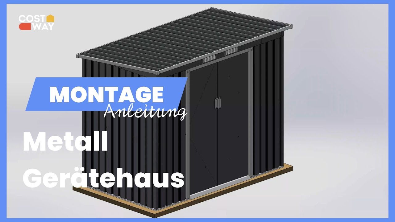 Montageanleitung: Metall Gartenhaus | Artikel-Nr.: 52603174