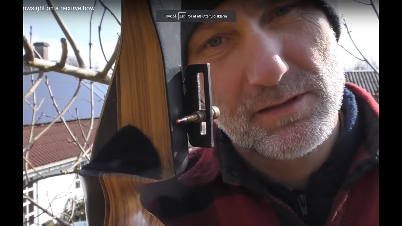 Bodnik Kiowa / Bowsight on a hunting recurve