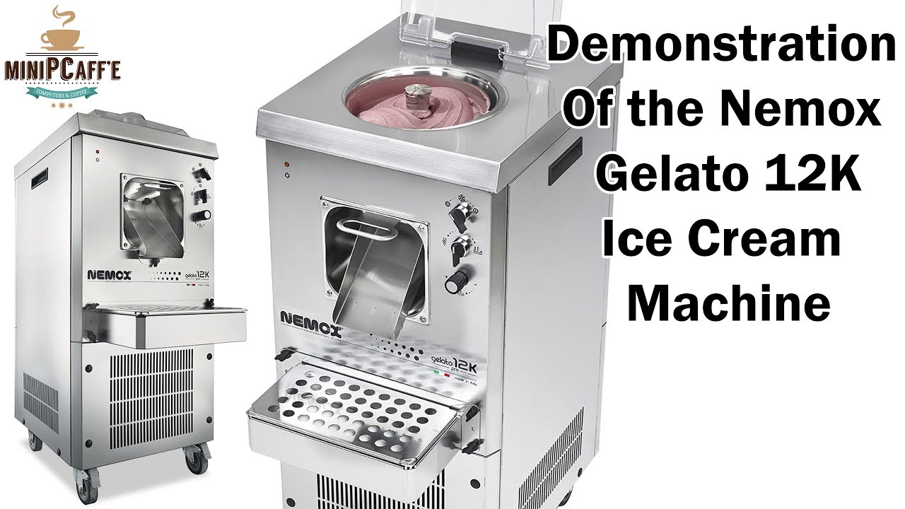 Demonstration & Usage of the Nemox Gelato 12K Professional Ice Cream Machine